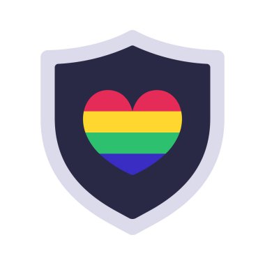 Gurur Koruması düz simgesi, vektör illüstrasyonu 