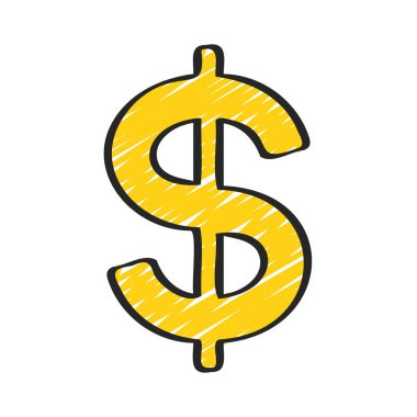 Amerikan Para Birimi Düz Vektör simgesi