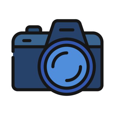 Kamera. Web simgesi basit illüstrasyon