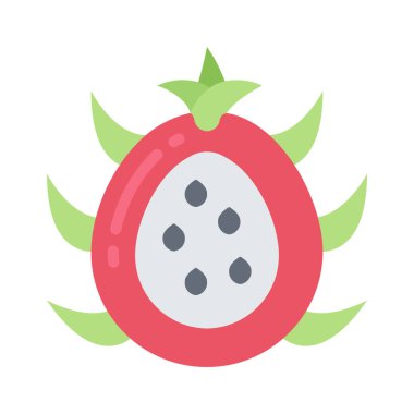 Ejder Meyvesi simgesi, vektör illüstrasyonu 