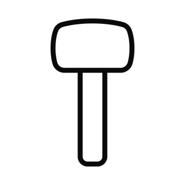 Beyaz arkaplanda çekiç simgesi