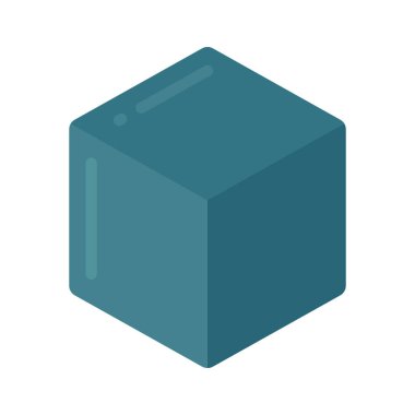 Tek Birim Web simgesi düz tasarım, vektör illüstrasyonu