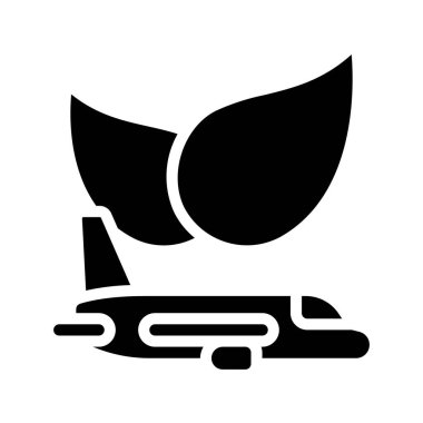 Sürdürülebilir Seyahat düz simgesi, vektör illüstrasyonu 