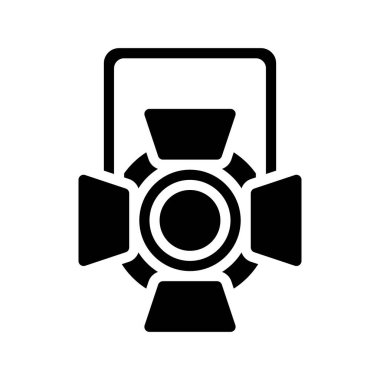 Asılı Işık simgesi, vektör illüstrasyonu