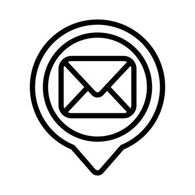 posta simgesi, vektör illüstrasyonu 