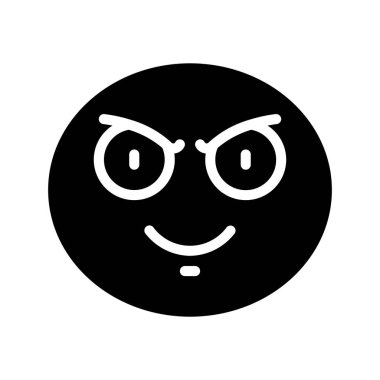 Beyaz arkaplanda duygu simgeleri izole edildi