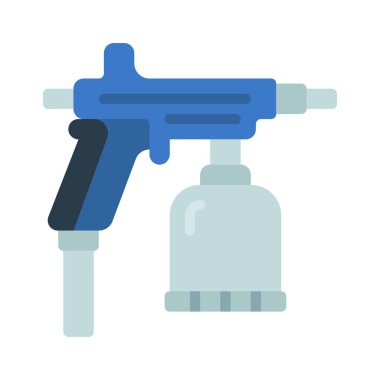 Sprey Silahı 'nın düz simgesini boya, vektör illüstrasyonuName 