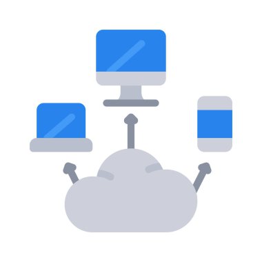 Web Ev Sahipliği ikon vektör illüstrasyon tasarımı