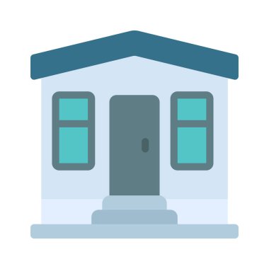 Basit ev simgesi vektör illüstrasyonu