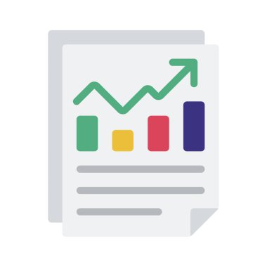  Çubuk Grafik web simgesi vektör illüstrasyonu 