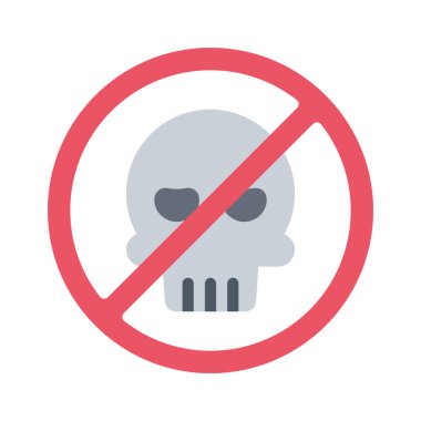 Hack düz simgesi yok, vektör illüstrasyonu 