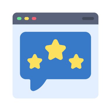 Gözden geçirme simgesi, vektör illüstrasyonu 