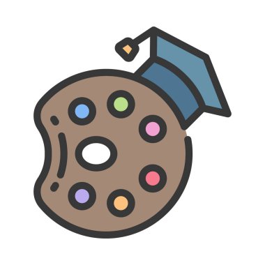 Sanat Öğretmeni Web simgesi vektör illüstrasyonu