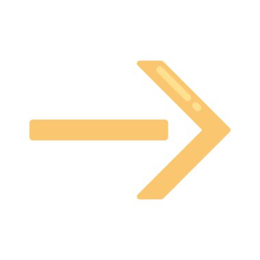  Sağ yön ok ikonu vektör illüstrasyonu 