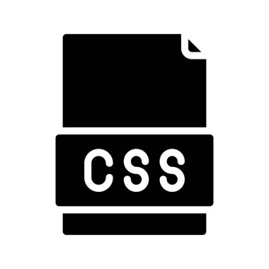 F CSS ile Dosya simgesi, vektör illüstrasyonu