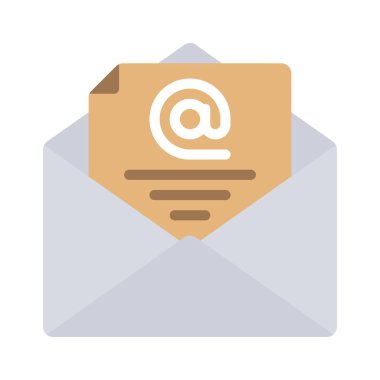 e- posta simgesi, vektör illüstrasyonu