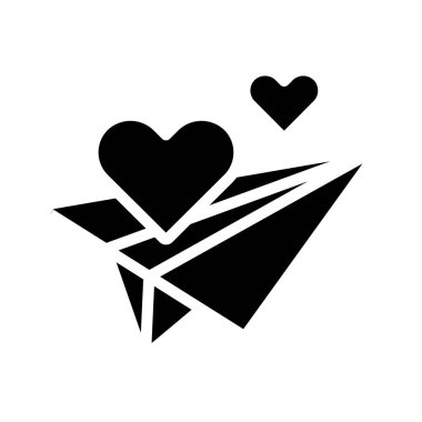 Sevgi simgesi, vektör illüstrasyonu gönder