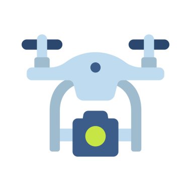 Quadcopter drone vektör illüstrasyon simgesi
