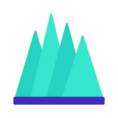 business Spike Grafik simgesi, vektör illüstrasyonu