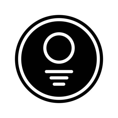 Duman dedektörü düz simgesi, vektör illüstrasyonu 