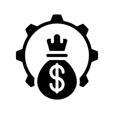 Financial Management icon, vector illustration  