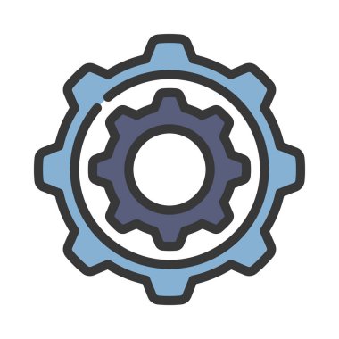 dişli ağ simgesi. vektör illüstrasyonu.