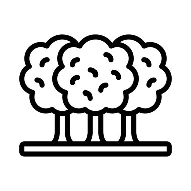 ağaç vektör simgesi, beyaz arkaplan üzerindeki illüstrasyon 