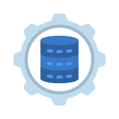 veritabanı web simgesi vektör çizimi