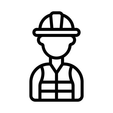 Site Yöneticisi Man simge vektör illüstrasyon tasarımı