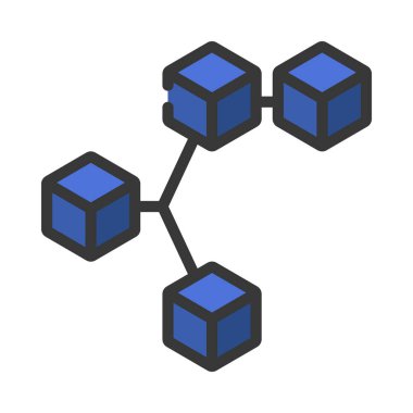Yetim Bloğu ikon vektör illüstrasyon tasarımı