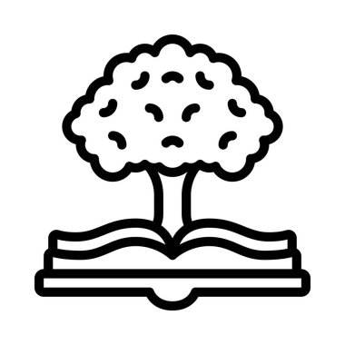 Kitap simgesi aç, vektör illüstrasyonu