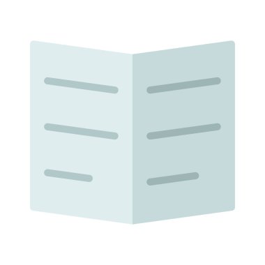 Kitap simgesi aç, vektör illüstrasyonu