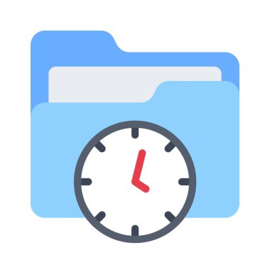 Saat Dizini simgesi, vektör illüstrasyonu 