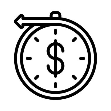 Gelir web simgesi vektör illüstrasyonu