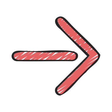  Sağ yön ok ikonu vektör illüstrasyonu 