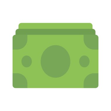 Cash Notes Yığın web simgesi vektör çizimi