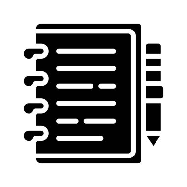 notlar simgesi, vektör illüstrasyonu basit tasarım