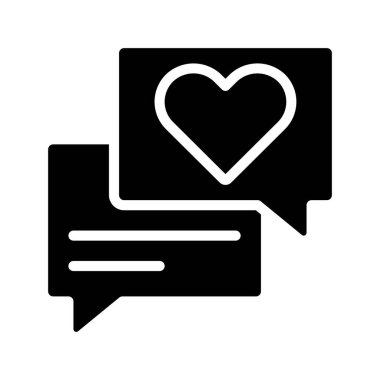 İletiler web simgesi vektör illüstrasyonu