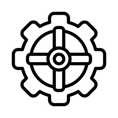 dişli ağ simgesi. vektör illüstrasyonu.