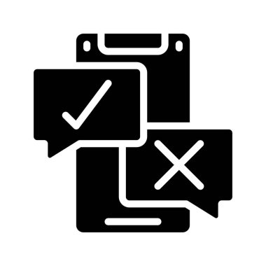 İletiler web simgesi vektör illüstrasyonu