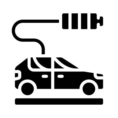 araba simgesi, vektör illüstrasyonu basit tasarım 