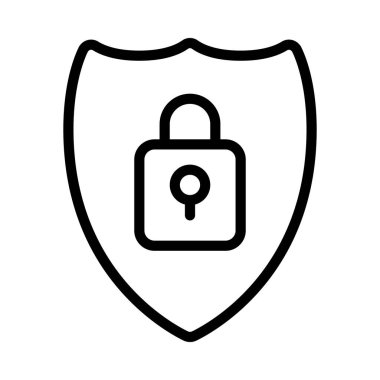 Güvenlik kalkanı vektör simgesi