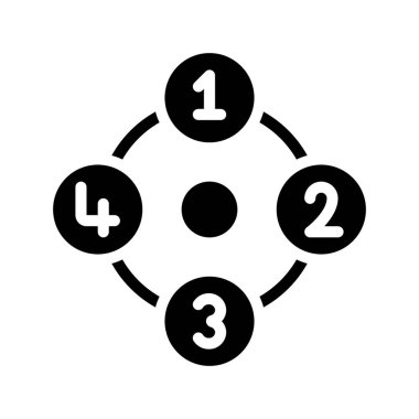 Öncelikler düz simge, vektör illüstrasyonu 