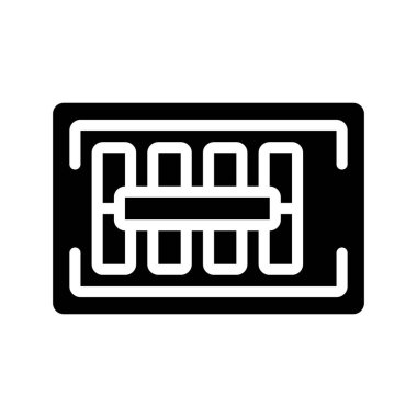 Sistem Bus simgesi vektör illüstrasyon tasarımı