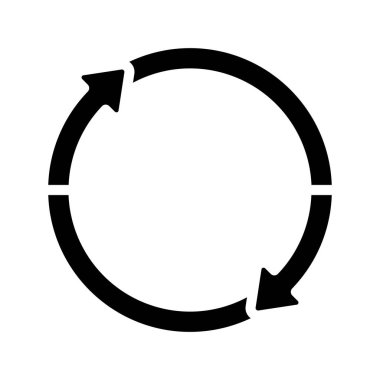 Ok Donut Çizelgesi Web simgesi vektör çizimi