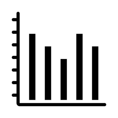  Çubuk Grafik web simgesi vektör illüstrasyonu 