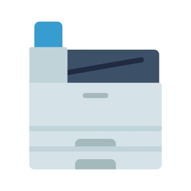 ofis yazıcı simgesi, basit web illüstrasyonu