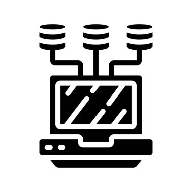 Veri Koleksiyonu Web simgesi vektör çizimi