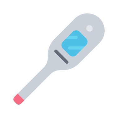 termometre düz vektör ağ simgesi