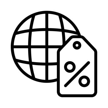 satış simgesi vektör illüstrasyonu